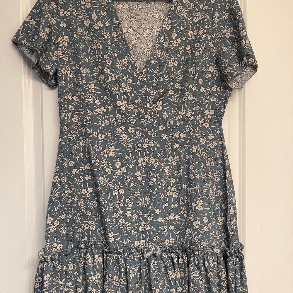 Floral Blue Dress